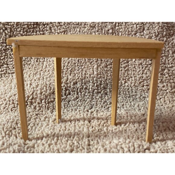 VTG Doll House Miniature Furniture Miscellaneous Unfinished Wood Hutch Dry Sink - Picture 13 of 13